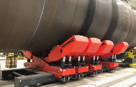 HAANE welding systems - Offshore Wind Projekte - Fit-Up Rollenböcke