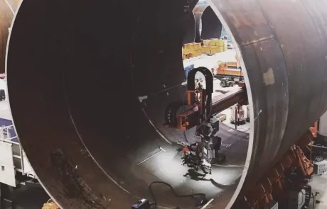 HAANE welding systems - Offshore Wind Projekte - Längsnahtschweißen (innen)